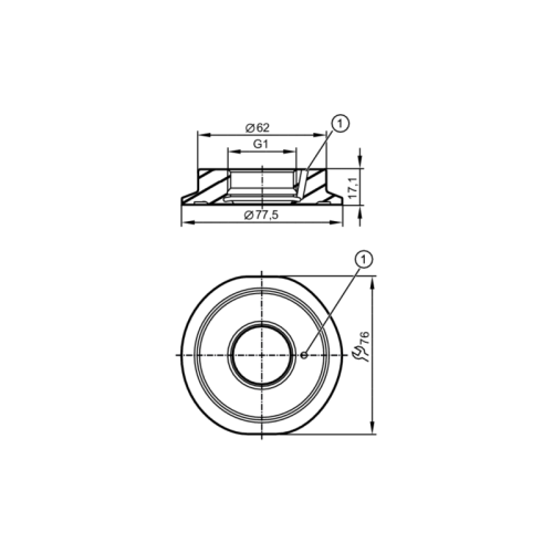 адаптер Clamp DIN 11864 E33309 адаптер Clamp DIN 11864 E33309