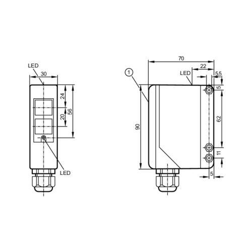Рефлекторный датчик OA5104 Рефлекторный датчик OA5104