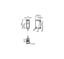 Однолучевой световой барьер - приёмник O6E304
