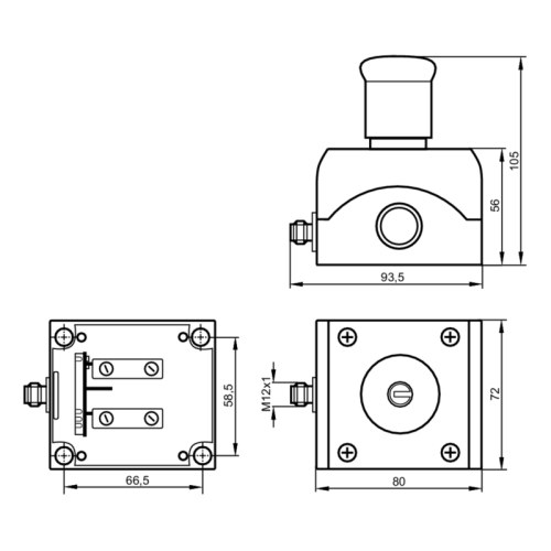 кнопка аварийной остановки E-STOP со встроенным соединением AS-i AC011S AC011S кнопка аварийной остановки E-STOP со встроенным соединением AS-i AC011S AC011S