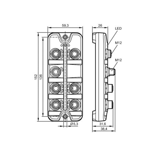 Мастер IO-Link с интерфейсом Profinet AL1100 AL1100 Мастер IO-Link с интерфейсом Profinet AL1100 AL1100