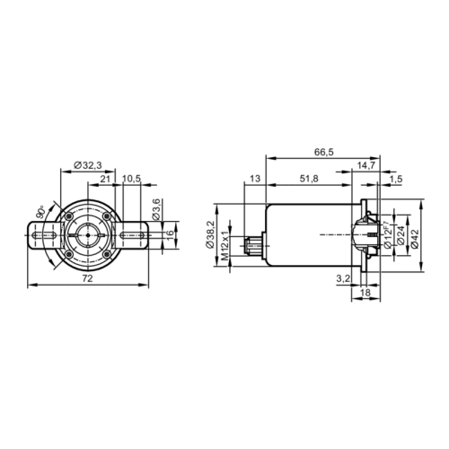 Инкрементальный энкодер с полым валом RA3110 RA3110 Инкрементальный энкодер с полым валом RA3110 RA3110
