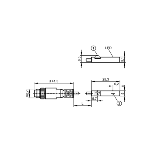 Датчик для цилиндров с Т-образным пазом MK5105 MK5105
