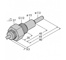 Датчик потока TURCK FCS-G1/2A4-NAEX0/L065/D024