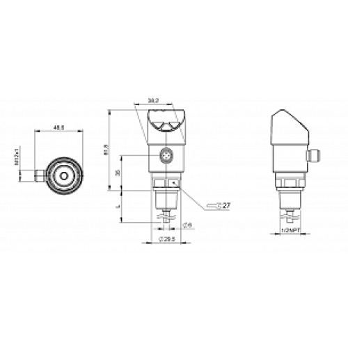 Датчик температуры Balluff BFT 6025-JC003-A00A0C-S4 Датчик температуры Balluff BFT 6025-JC003-A00A0C-S4