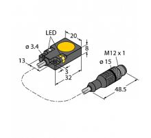 Индуктивный датчик TURCK BI5-Q08-AP6X2/S34-1XOR-RS4