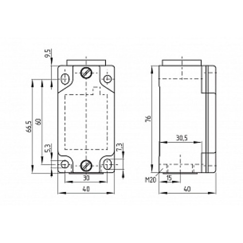 Kонцевой выключатель безопасности Schmersal Z4V7H332-11Y-M20 Kонцевой выключатель безопасности Schmersal Z4V7H332-11Y-M20