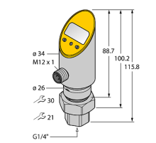 Датчик давления TURCK PS016V-501-LI2UPN8X-H1141/3GD