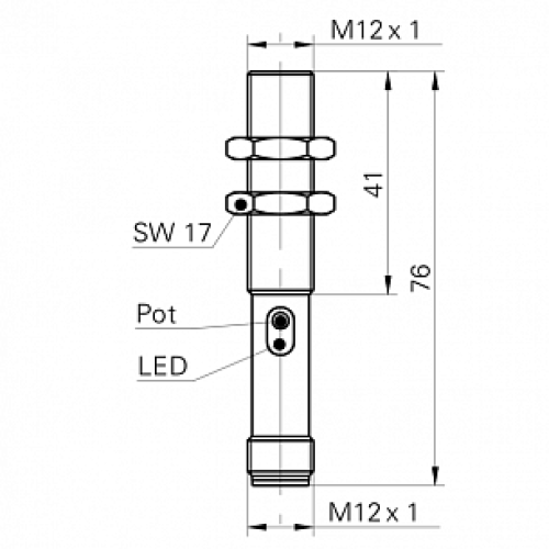 Емкостной датчик уровня Baumer CFAM 12N1600/S14 Емкостной датчик уровня Baumer CFAM 12N1600/S14