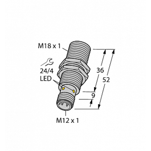 Индуктивный датчик TURCK BI8U-EM18-AP6X-H1141 Индуктивный датчик TURCK BI8U-EM18-AP6X-H1141