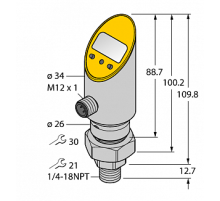 Датчик давления TURCK PS003A-503-2UPN8X-H1141