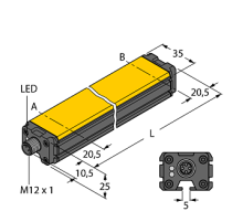  Датчик линейных перемещений TURCK WIM160-Q25L-LIU5X2-H1141