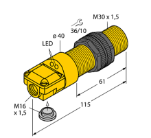 Индуктивный датчик TURCK NI15-P30SR-FZ3X2