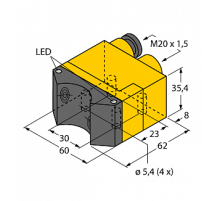 Индуктивный датчик TURCK NI4-DSU35TC-2AP4X2