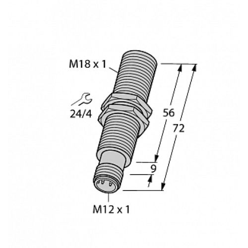 Индуктивный датчик TURCK BI8-M18E-LIU-H1141