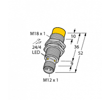 Индуктивный датчик TURCK NI14-M18-VP6X-H1141