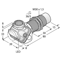 Индуктивный датчик TURCK NI15-EM30WDTC-Y1X
