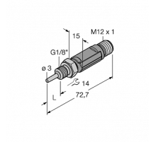 Датчик температуры TURCK TTM100C-103A-G1/8-LI6-H1140-L024