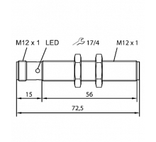  Ультразвуковой датчик TURCK RU20U-M12-LI8X2-H1141
