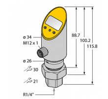 Датчик давления TURCK PS016A-511-LI2UPN8X-H1141