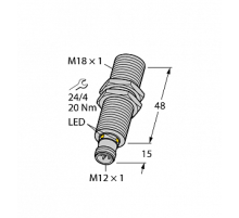 Ультразвуковой датчик TURCK RU20U-M18M-UP8X2-H1151