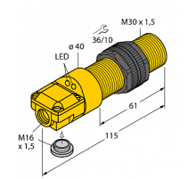Индуктивный датчик TURCK BI10-P30SR-VP4X2