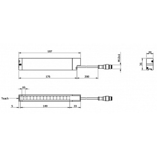 Световая завеса Micro Detectors CR1/0I-1V