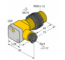 Индуктивный датчик TURCK BI10-P30SK-Y1X