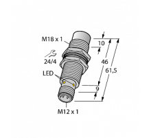 Индуктивный датчик TURCK NI12U-MT18M-VP4X-H1141