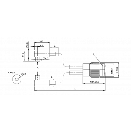 Оптоволоконный кабель Balluff BFO 18A-LEE-UZG-20-1,5 Оптоволоконный кабель Balluff BFO 18A-LEE-UZG-20-1,5