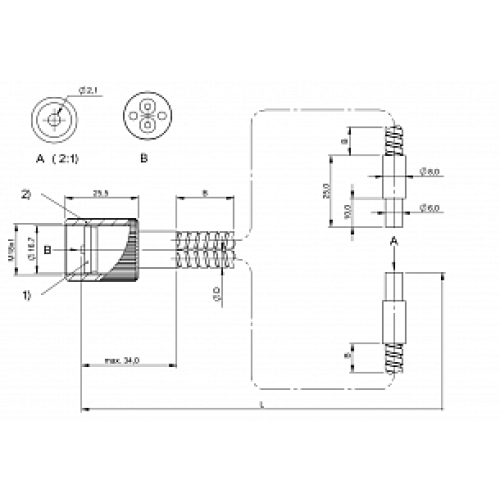 Оптоволоконный кабель Balluff BFO 18V-LCC-MZG-23-0,5 Оптоволоконный кабель Balluff BFO 18V-LCC-MZG-23-0,5