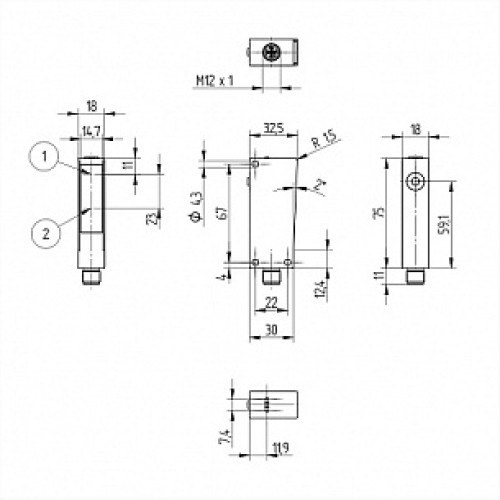 Оптический датчик Wenglor P1NH502 Оптический датчик Wenglor P1NH502