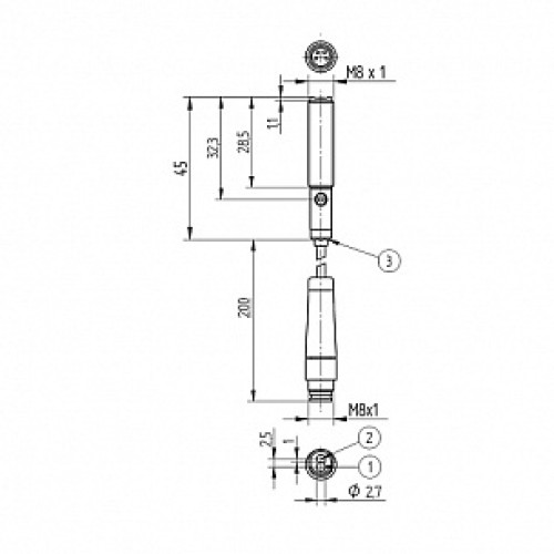 Оптический датчик Wenglor HB03PBT7K Оптический датчик Wenglor HB03PBT7K