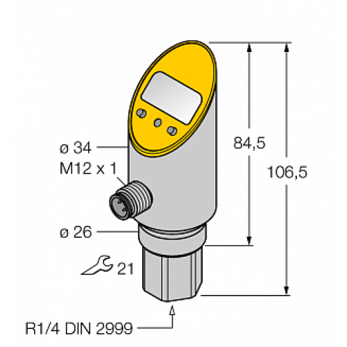Датчик давления TURCK PS003V-311-2UPN8X-H1141 Датчик давления TURCK PS003V-311-2UPN8X-H1141