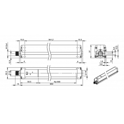 Многолучевой барьер безопасности Balluff BLG 4A-090-19X-030-O01-SX Многолучевой барьер безопасности Balluff BLG 4A-090-19X-030-O01-SX