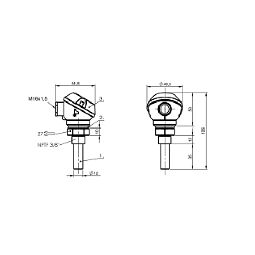Емкостной датчик Balluff BCS S03T401-PSCFNH-KM16-T02 Емкостной датчик Balluff BCS S03T401-PSCFNH-KM16-T02