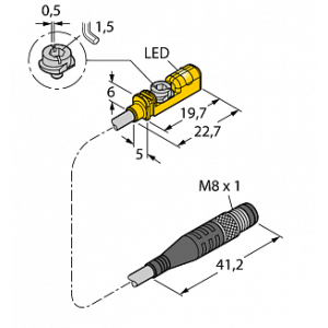 Магнитный датчик TURCK BIM-UNTK-AP6X-0.3-PSG3M