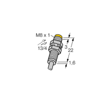 Индуктивный датчик TURCK NI3-EG08K-Y1