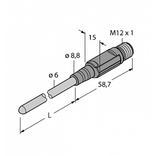 Датчик температуры TURCK TTM150C-206A-CF-LI6-H1140-L150-50/150A°C