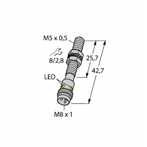 Индуктивный датчик TURCK BI1U-EG05-AP6X-V1331 Индуктивный датчик TURCK BI1U-EG05-AP6X-V1331