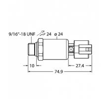 Датчик давления TURCK PT400R-2121-I2-DT043P