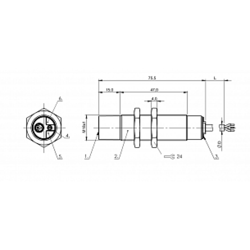 Емкостной датчик уровня Balluff BCS M18B4H1-NOC15H-EP02 Емкостной датчик уровня Balluff BCS M18B4H1-NOC15H-EP02