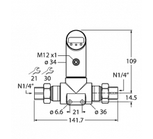 Датчик давления TURCK PS040D-502T-LI2UPN8X-H1141
