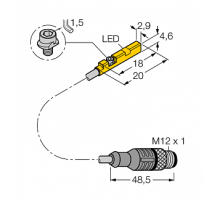 Магнитный датчик TURCK BIM-UNR-AN6X-0.3-RS4