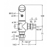 Датчик давления TURCK PS250D-502L-LI2UPN8X-H1141