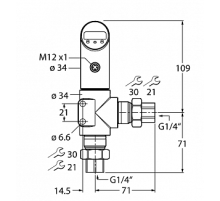 Датчик давления TURCK PS040D-501L-LI2UPN8X-H1141