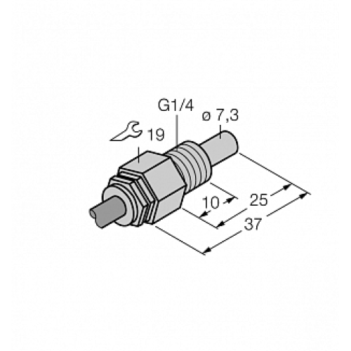 Датчик потока TURCK FCS-G1/4A4-NA/D100