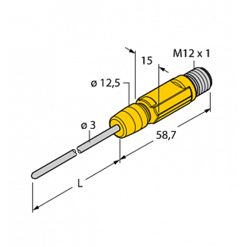 Датчик температуры TURCK TTM-203A-CF-LIUPN-H1140-L150 Датчик температуры TURCK TTM-203A-CF-LIUPN-H1140-L150