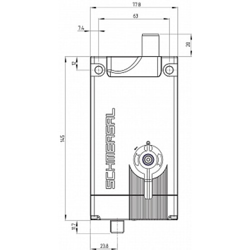 Дверной выключатель безопасности Schmersal AZM400Z-ST-I2-1P2P-T Дверной выключатель безопасности Schmersal AZM400Z-ST-I2-1P2P-T