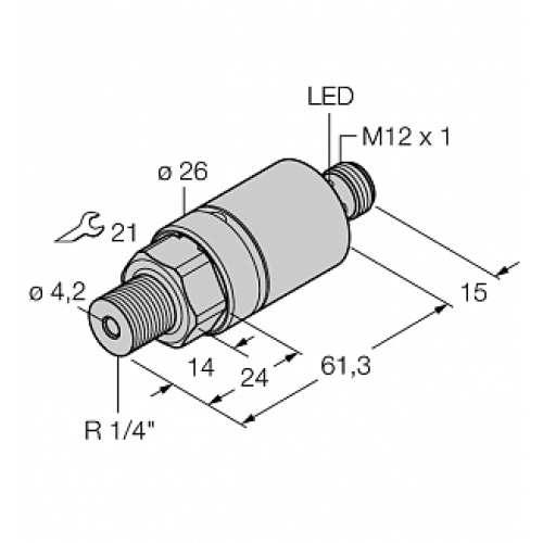 Датчик давления TURCK PC600R-210-2UPN8X-H1141 Датчик давления TURCK PC600R-210-2UPN8X-H1141